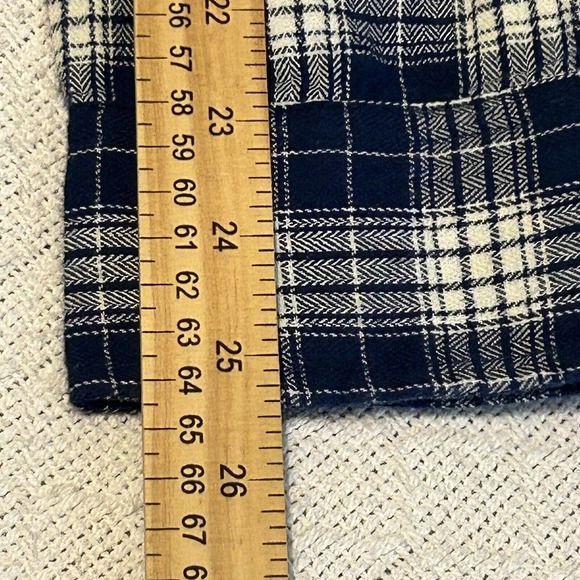 St Johns Bay Shirt Mens Size Large Long Sleeve Black Plaid Button Down - Picture 15 of 16